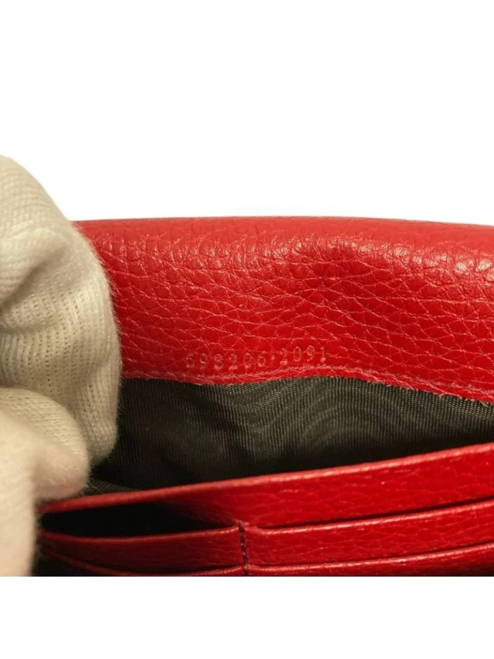 Gucci Soho Leather Wallet Red - Picture 9 of 15